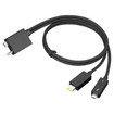Lenovo 4X91K16970 Thinkpad Thunderbolt 4 Workstation Dock Split Cable - Male Left Gender - Thunder