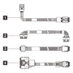 Lenovo 4X97A59799 Thinksystem SR630 V2 4X2.5IN Sas/sata Backplane Cable KIT