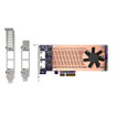 QNAP QM2 Series 2 X PCIE 2280 M.2 SSD Slots PCIE - QM2-2P2G2T