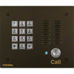 Oil Rubbed Bronze Vandal Resistant Entry Phone with Keypad  Flush Mount with the included Rough-In Box or Surface Mount with an Optional VE-6x7