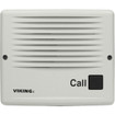 Viking Electronics Satin White Entry Phone with Automatic Disconnect and Blue LED - E-40-WH-EWP