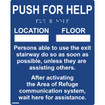 Viking ARS-IB100 ADA Braille Area of Refuge Sign IBC NFPA