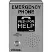 VoIP ADA Compliant Stainless Steel Vandal Resistant  Emergency Phone with Dialer and Voice Announcer  Surface Mount Only with Enhanced Weather Protection (EWP)