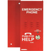 Viking ADA Compliant Red Elevator Phone with Dialer and Voice Announcer - K-1600-EHFA