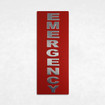 Viking Red in. in. Emergencyin. in. Label for 9 x 12 Weatherproof Boxes - 261529