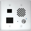Satin White Entry Phone with Proximity Card Reader & Color Video Camera  Flush Mounts in a Double Gang Box or Surface Mount with an Optional VE-5x5