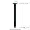 Pelco PMCL2-CMPL Ceiling Mount Telescoping Pole