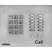 Stainless Steel Vandal Resistant Entry Phone with Keypad  Flush Mount with the included Rough-In Box or Surface Mount with an Optional VE-6x7 with Enhanced Weather Protection (EWP)