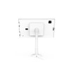 Compulocks Galaxy TAB A9+ Apex Enclosure Mast Stand White - 333W11GAPX9W