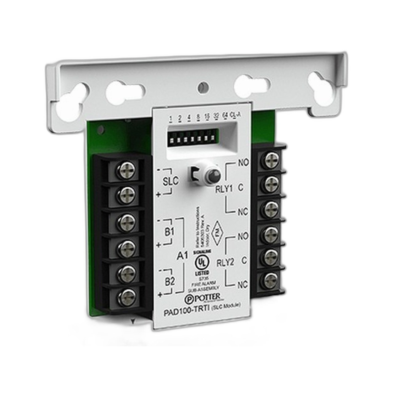 Potter Control Module Potter PAD100-TRTI 2-Relay 2-Input Access Control Module | I/O Expansion