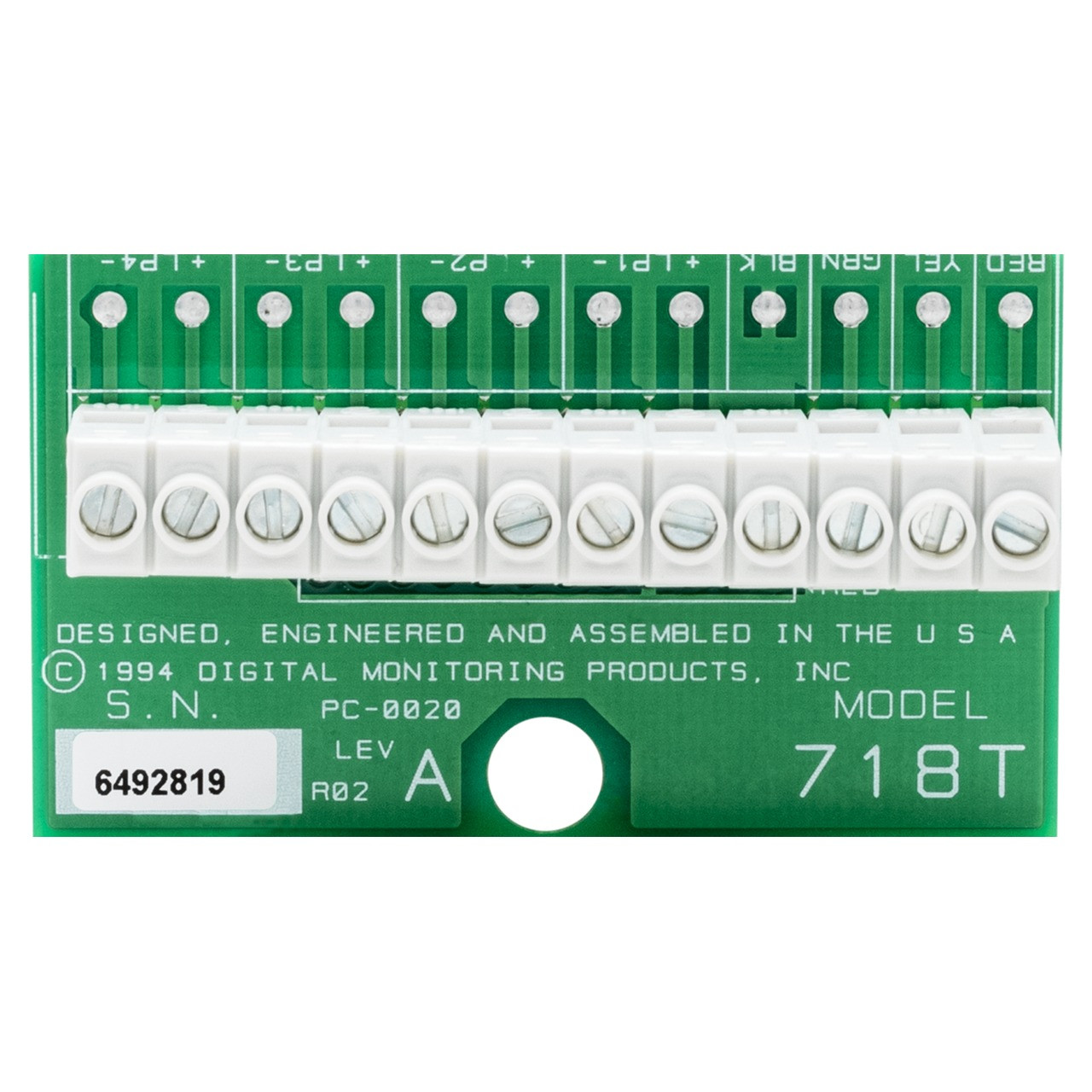 DMP 718T Plug-In Screw Terminal Module for Expansion Systems