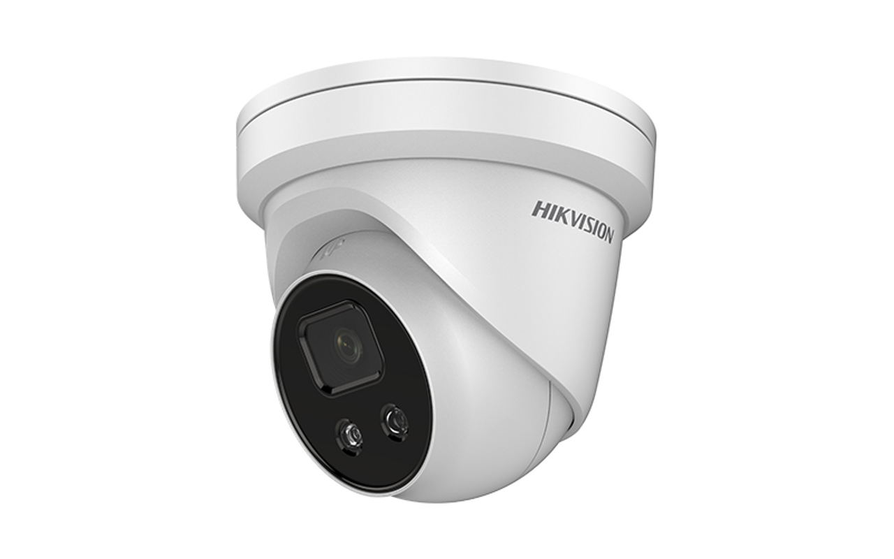 Hikvision DS-2CD2346G1-I/SL-4mm 4 MP Indoor AcuSense Fixed Turret Camera with Strobe Light and Audio 4mm Lens