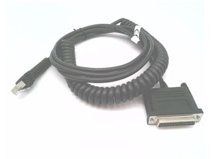 Datalogic CAB-474 RS-232 PWR Cable 25P Female Coiled connector industrial