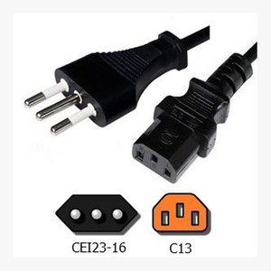 Datalogic 6003-0924 Power Cord 220V Italy/Chile
