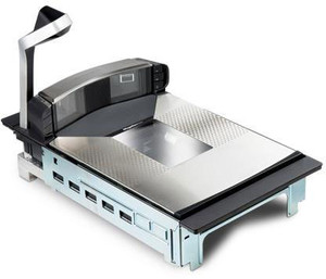 Datalogic Magellan 9800i Bi-Optic Fixed Scanner SKU 98202030121-004231 front view