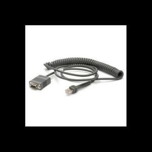Zebra Cable RS232 DB9 Female Connector 9ft. 2.8m Coiled TxD on 2. - CBA-R02-C09PAR