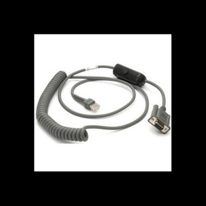 Zebra Cable RS232 9 ft. 2.8m Coiled NCR 7448. - CBA-R31-C09ZAR