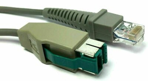 Datalogic CAB-413 SH5117 USB power 12V cable 2M connector industrial