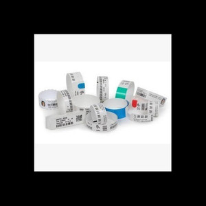 Zebra Wristband/Labels PET 1.25 x 19.5in ; Statband EMS Adhesive Closure Adult Serialized - SB-EMS