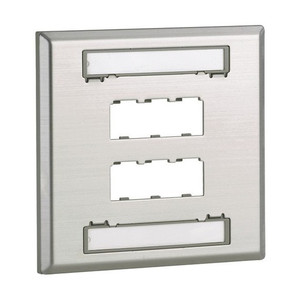 Panduit FC PLT 6 Port Single Gang - CFPL6IWY