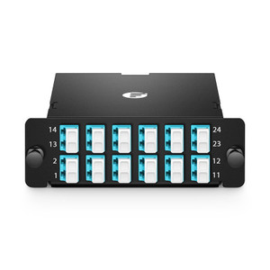 Panduit 24F OM4+ LC TO 2X MPO12 B1 UL - FDCSA-24-10B1RH