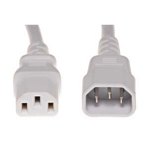 Panduit POWER CORD IEC C14 TO IEC C13 PERFORATED 600MM X 52RU WHITE - NPCA14