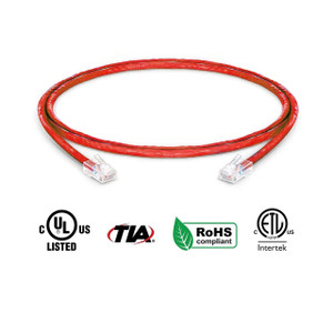 Panduit 2FT CAT6A RED S/FT P COPPER PATCH CORD CABLE NC/NR - STP6X2RD