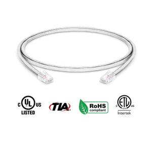 Panduit COPPER PATCH CORD CAT 6 OFF WHITE UTP CABLE 2FT - UTPSP2Y