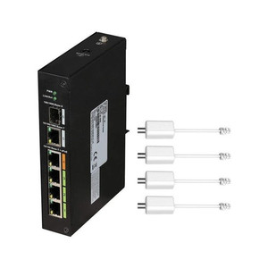 Comnet Local Four-Channel Ethernet-over-Over Coax w/30W PSE PoE+ **WHILE Supplies - CLLFE4POEC