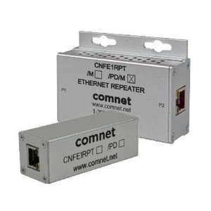 Comnet 100 Meter Ethernet Repeater Pass-Through PoE Power - CNFE1RPT