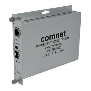 Comnet 100Mbps Media Converter Power Over Ethernet 48V POE Power Supply Included - CNFE2MCPOE