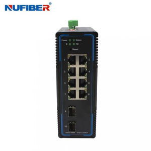 Comnet Unmanaged Switch 8 Port 100Mbps 6 Copper 2 FX Single-Mode PoE Power over - CNFE6+2USPOE-S