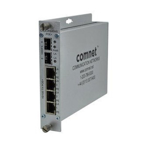 Comnet 6 Port Self-Managed Ethernet Switch 2 1000 FX SFP Ports 4 10/100 TX Ports - CNGE2FE4SMSPOEHO