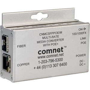 Comnet 10/100/1000Mbps Multi-Rate Media Converter 100FX/1000FX Selectable - CNMCSFP