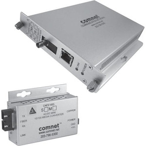 Comnet Commercial Grade 100Mbps Media Converter SC Connector MM 2 Fiber 48V POE - CWFE1003POEMHO-M