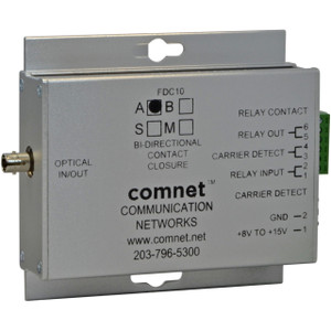 Comnet Small Size Bi-Directional Contact Closure Transceiver (1310/1550 nm) SM 1 Fiber - FDC10S1A