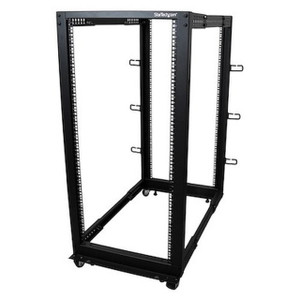 StarTech 25U Adjustable Depth 4 Post Server Rack - 4POSTRACK25U