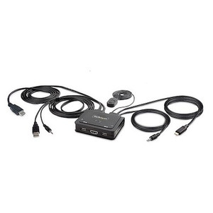 Startech 2-Port Hybrid USB-C HDMI Cable Kvm - C2-H46-Uac-Cbl-Kvm