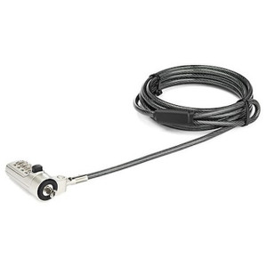 StarTech 6.5FT Combination Laptop Cable Lock - LTLOCKNBL