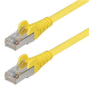 StarTech 6IN Yellow CAT6A Ethernet Cable - NLYL-6IN-CAT6A-PATCH