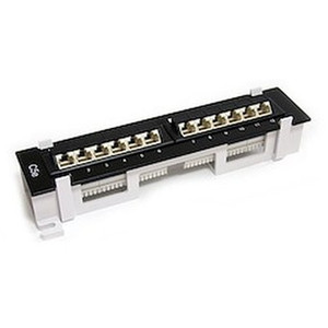StarTech 1U 12 Port CAT5E Patch Panel - PANEL4512