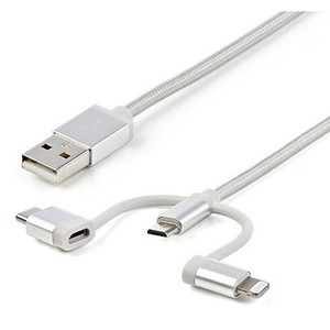 StarTech Micro USB USB Type-c & Lightning - Braided - LTCUB1MGR