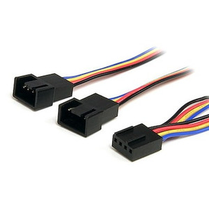 StarTech Connect TWO 4-PIN (pwm) Fans TO A Single - FAN4SPLIT12