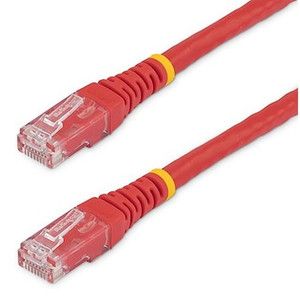StarTech 3FT CAT6 Ethernet Cable RED CAT 6 POE - C6PATCH3RD