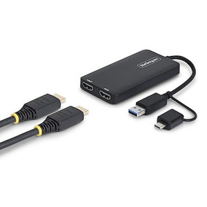 StarTech 107B-USB-HDMI-2 USB to Dual HDMI Adapter