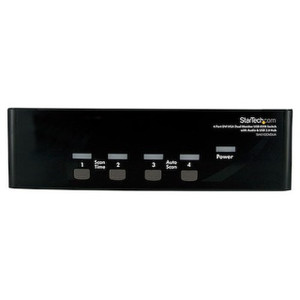StarTech 4 Port DVI VGA Dual Monitor KVM Switch - SV431DDVDUA