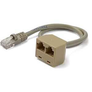 StarTech This 2-TO-1 RJ45 Splitter Cable Adapter - RJ45SPLITTER