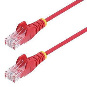 StarTech 7FT RED Slim CAT6 Ethernet Cable Snagless - N6PAT7RDS