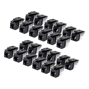 Startech 24-Pack Of CAT6/CAT5E RJ45 Utp - C6KEY110BK24PK