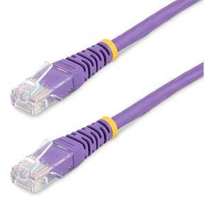 StarTech 6FT Purple Molded CAT5E UTP Patch Cable - M45PATCH6PL